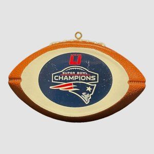New England Patriots Christmas Tree Ornament NFL Champions Football Plastic